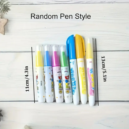 Reusable Magic Water Quick Dry Book – Multi Color (Set of 6)