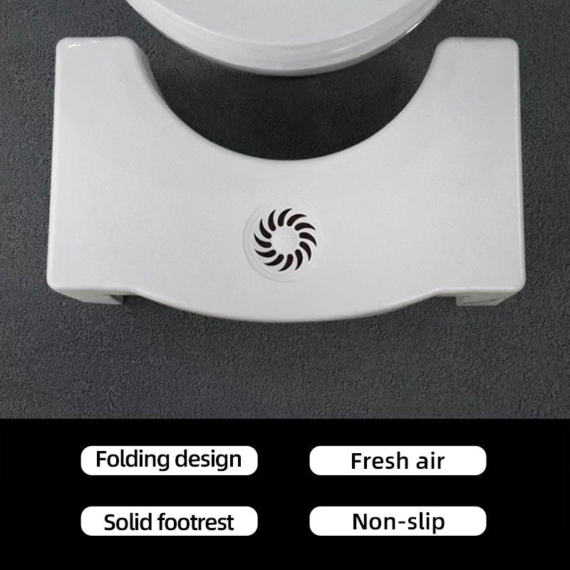 Plastic Foldable Anti-Constipation Potty Training Stool with Air Freshener Slot
