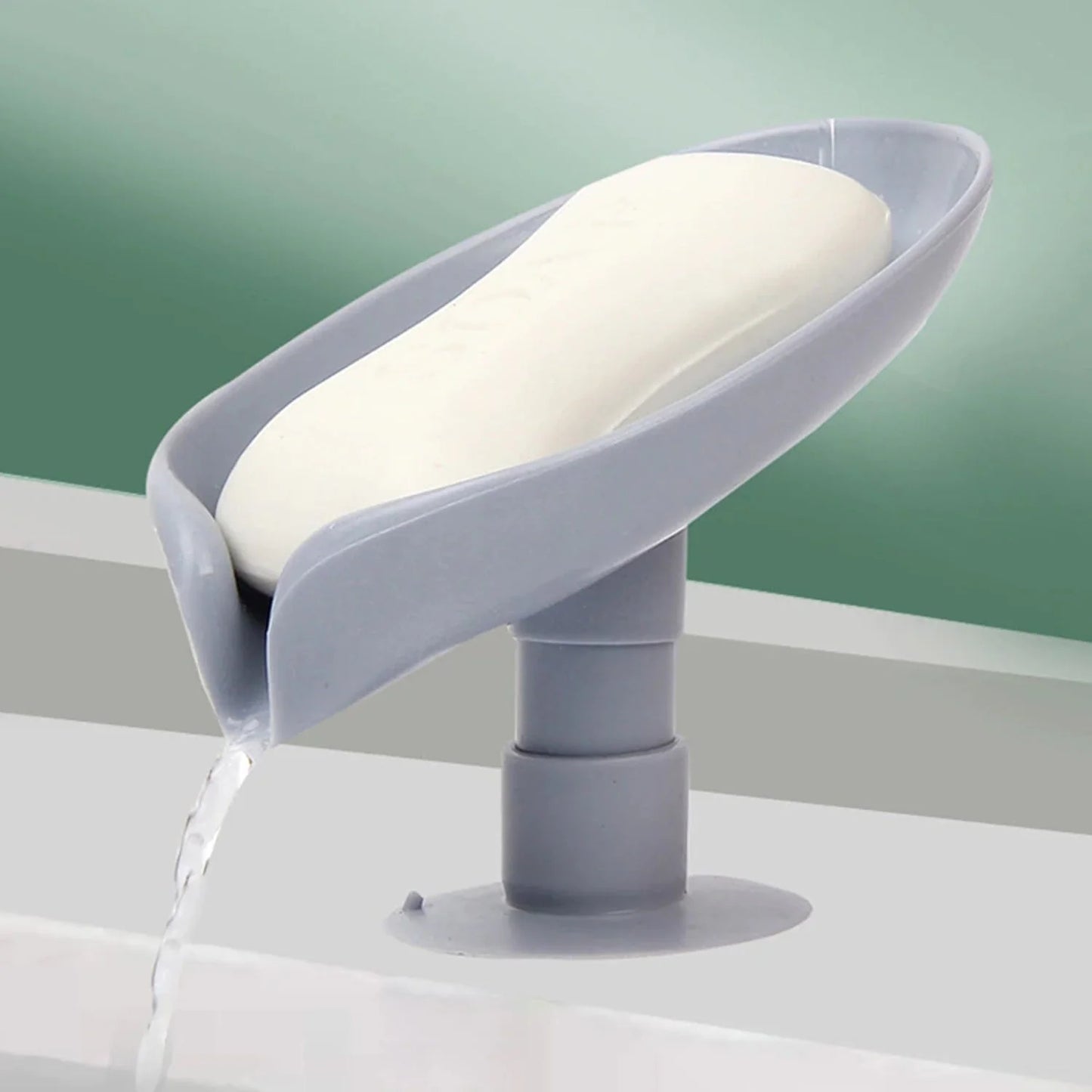Premium Leaf-Design Self-Draining Soap Holder