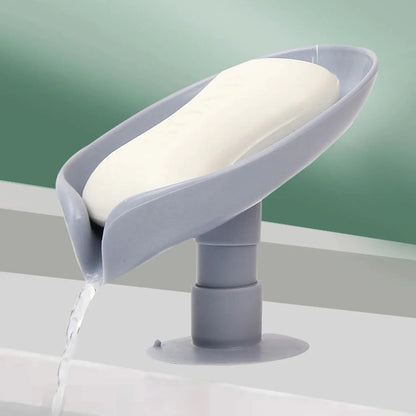 Premium Leaf-Design Self-Draining Soap Holder