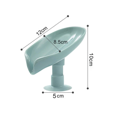 Premium Leaf-Design Self-Draining Soap Holder