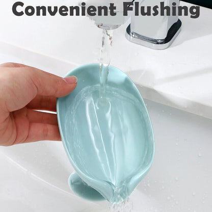 Premium Leaf-Design Self-Draining Soap Holder