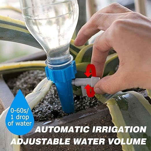 Self-Watering Spikes with Adjustable Water flow  (10 Pcs)