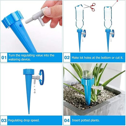 Self-Watering Spikes with Adjustable Water flow  (10 Pcs)