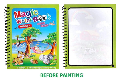 Reusable Magic Water Quick Dry Book – Multi Color (Set of 6)