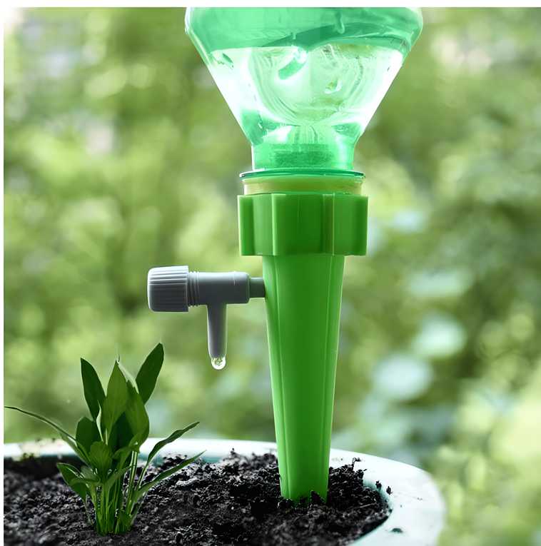 Self-Watering Spikes with Adjustable Water flow  (10 Pcs)