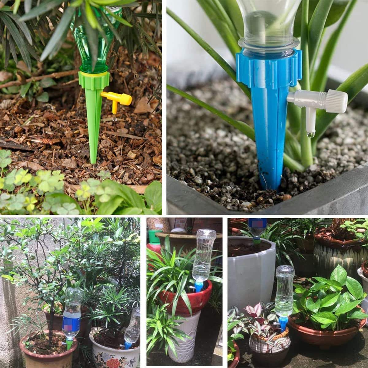 Self-Watering Spikes with Adjustable Water flow  (10 Pcs)