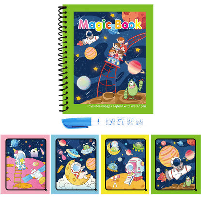 Reusable Magic Water Quick Dry Book – Multi Color (Set of 6)