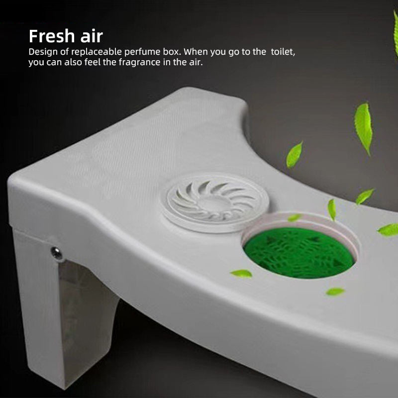 Plastic Foldable Anti-Constipation Potty Training Stool with Air Freshener Slot