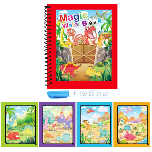 Reusable Magic Water Quick Dry Book – Multi Color (Set of 6)