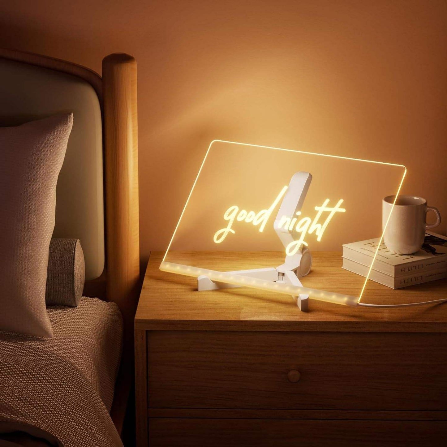 3D LED Light Glass Acrylic Writing pad