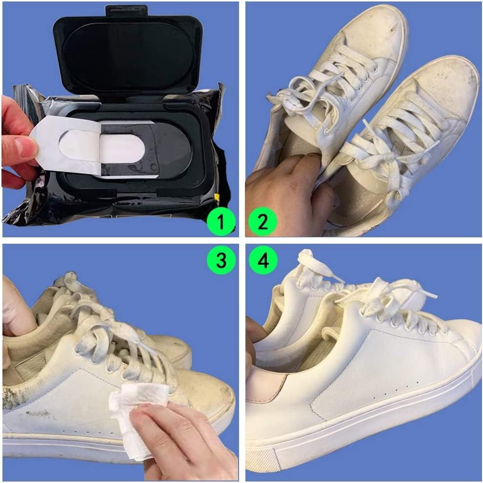 Sneaker & Shoe Cleaner Wipes(1 Packs of 80)