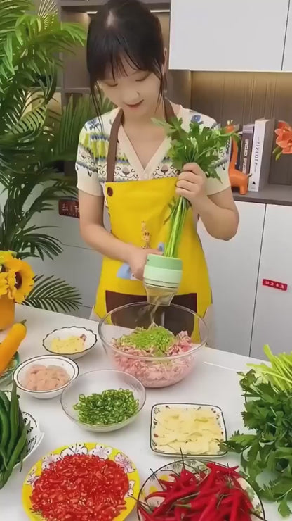 4 in 1 Portable Electric Vegetable Cutter Set