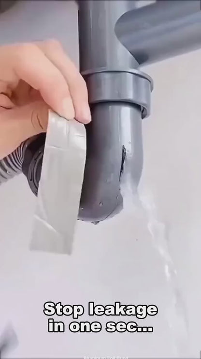 Repair Waterproof Tape for Pipe Leakage Solution Aluminum Foil Tape Sealing Butyl Rubber Tape for Surface Crack, Pipe Repair (5cmx5m) Pack of 1)